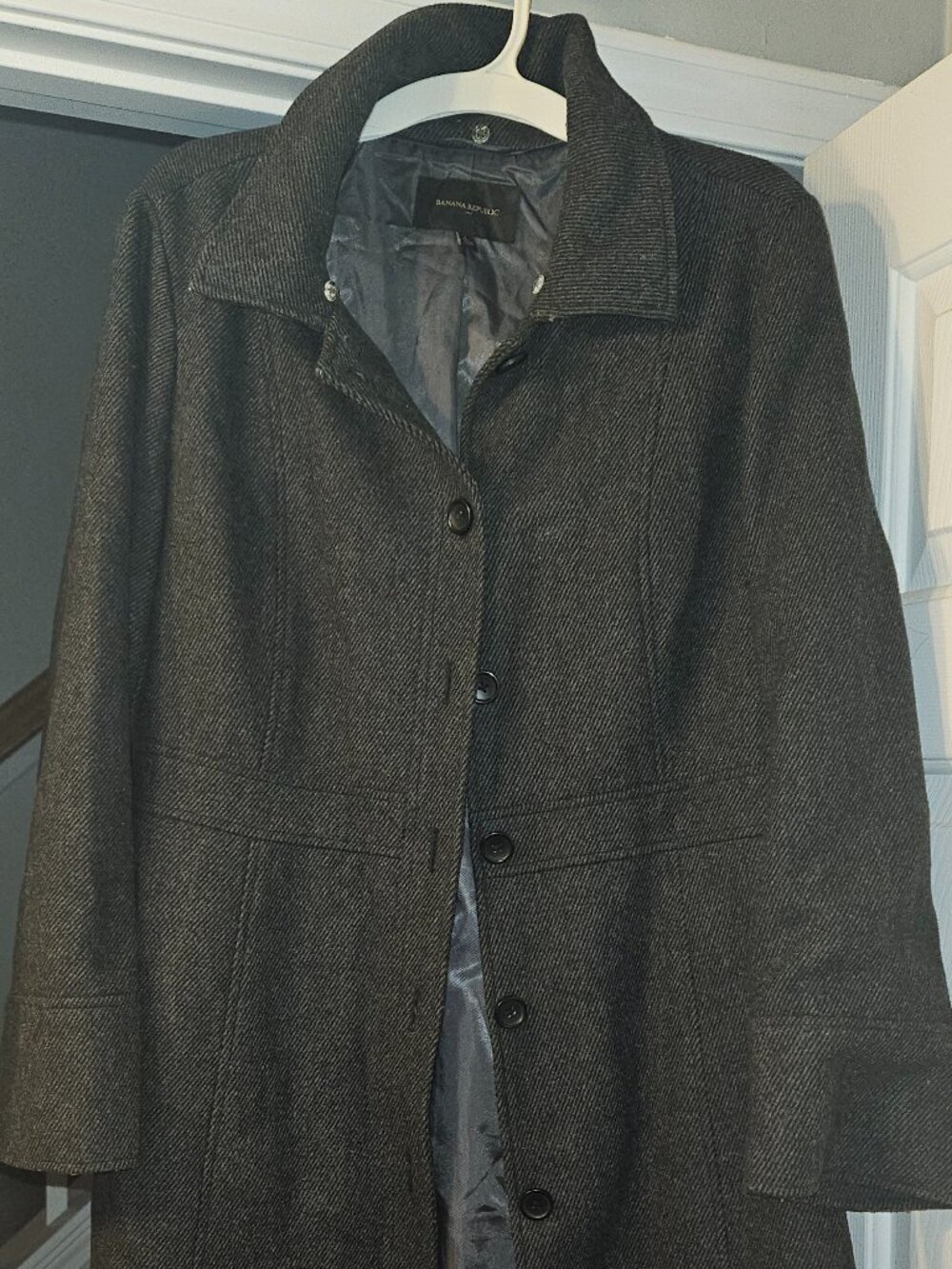 Banana Republic Wool Blend Peacoat